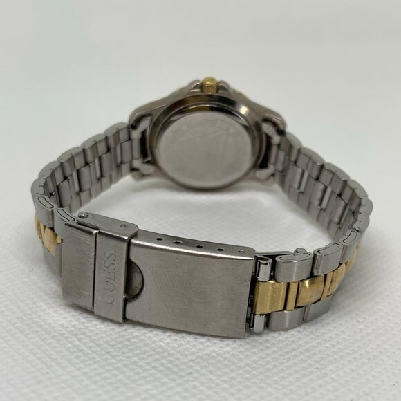 Guess vintage 1994 women watch 25mm round rotating bezel two tone 6” running - Picture 5 of 7